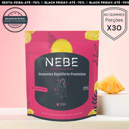 Gummies Equilíbrio Feminino – Abacaxi | Compre 1 e Leve 1 Grátis