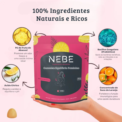 Gummies Equilíbrio Feminino – Abacaxi | Compre 1 e Leve 1 Grátis
