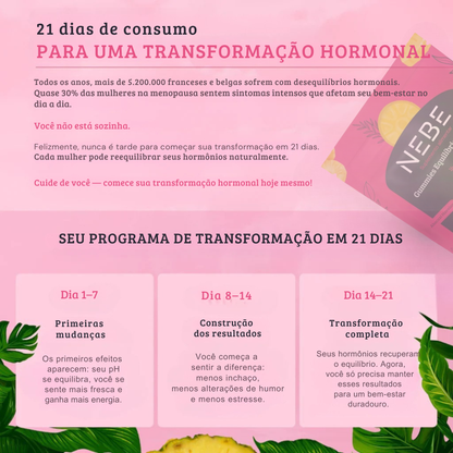 Gummies Equilíbrio Feminino – Abacaxi | Compre 1 e Leve 1 Grátis